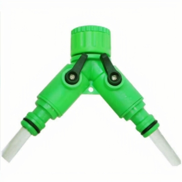 Glosok Garden Y Diverter 2-Way Valve Adapter for Faucet Hose and Water Flow Splitter, 15cm