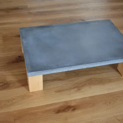 Home Nature Style Rectangular Concrete Tea Table