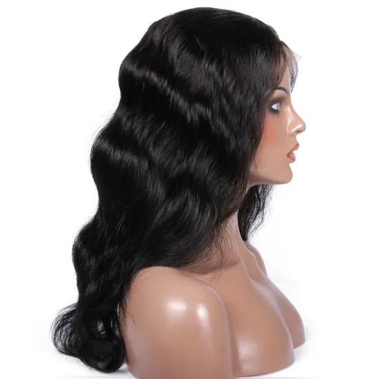 Wholesale Bodywave Virgin Brazilian Human Hair Wigs Lace Front , Best Quality Brown Colored Human Hair Wig with Baby Hair