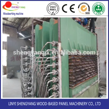 plywood melamine paper laminating hot press machine