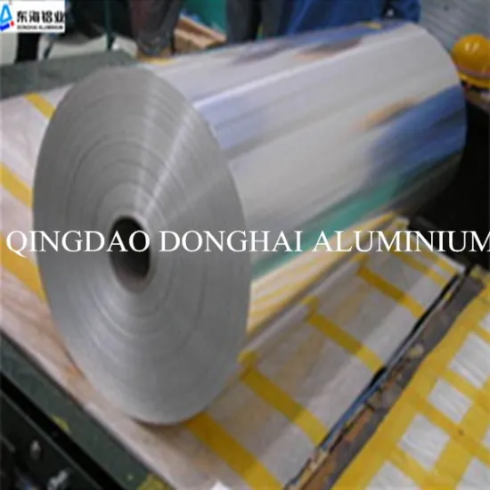 Aluminum foil laminating for plastic bottle
