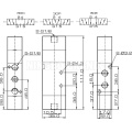 4A230C-06 1/8 &#39;&#39;더블 공기 제어 밸브 클로즈 센터