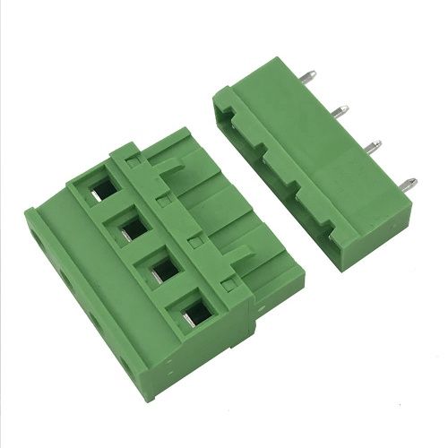 cabo lateral conecte o bloco de terminais plugável de PCB de 4 pinos