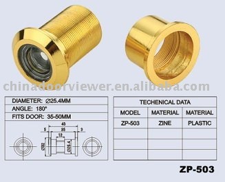 Brass Door Scope With UL certificaion (ZP-503G3)