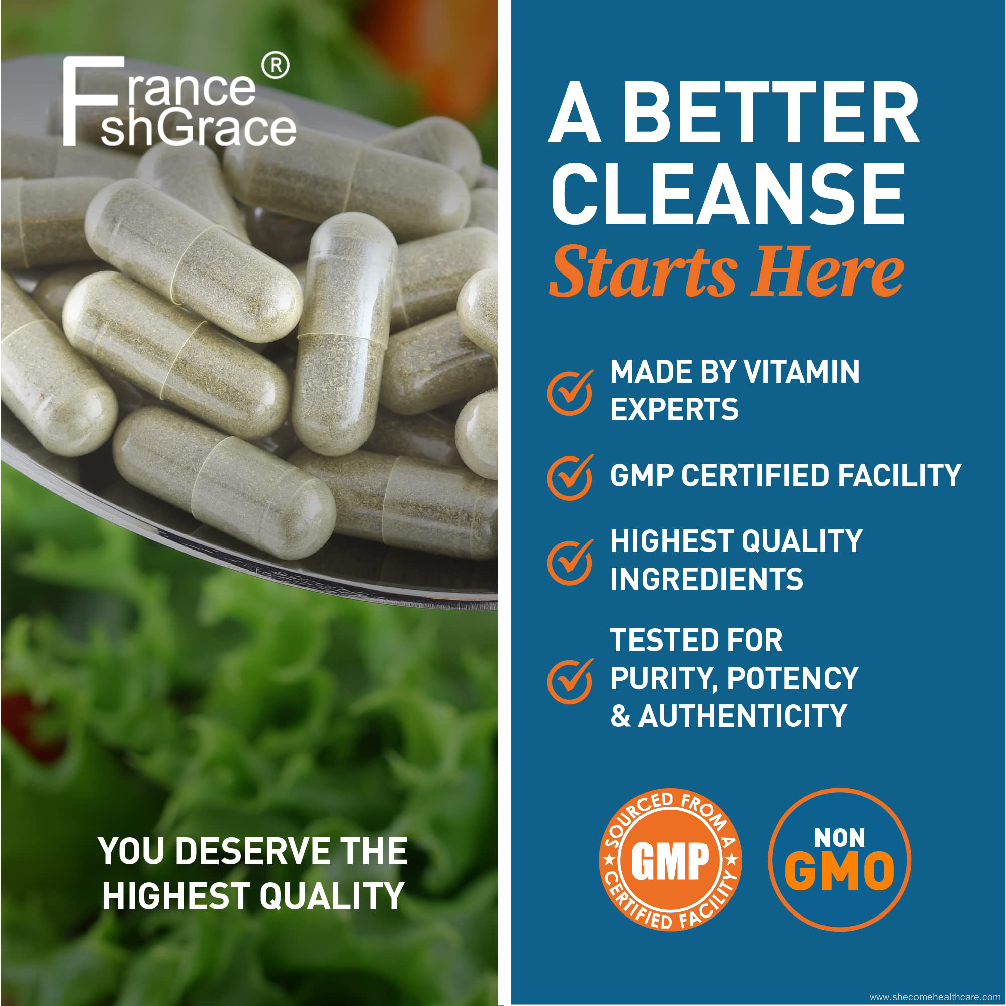 Colon Cleanse Digestion Gut Health Tract Prebiotics capsules