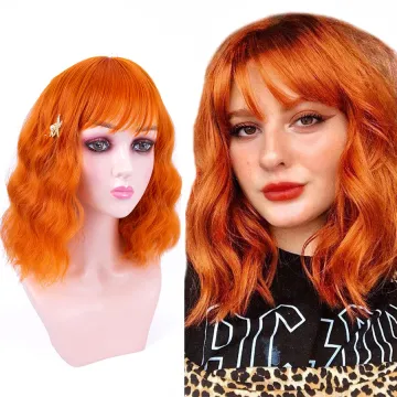 Wholesale For Women Cheap Wave Bob Cute Synthetic Wig With Bangs