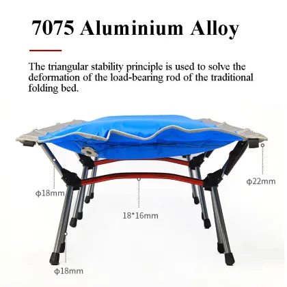 Inflatable Folding Camp Bed: Lightweight Portable Camping Cot
