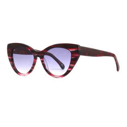 Cat Eye Oversized Uv400 Polarized Shades Acetate Sunglasses