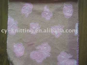 shearing and print  ef Velboa fabric