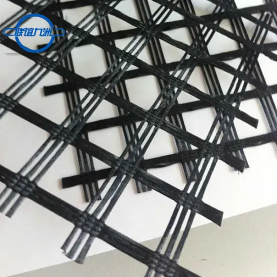PVC coated Polyester/PET Geogrid 80/30kn 90/30kn for retaining wall