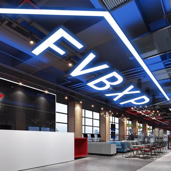 Customizable 26 Letter Alphabet Pendant Light: Aesthetic Decorative Lighting for Mall, Supermarket, and Linear Spaces