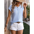 New women's round neck top casual sweater