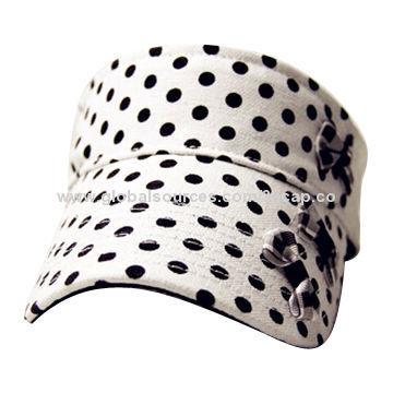 Promotional Sports Visor with Points Print Allover, Velcro in Back, 4 Styles Available