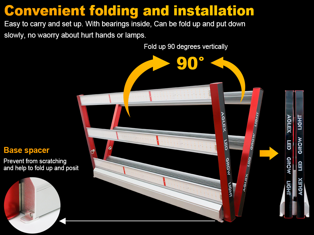 foldable led grow light bar