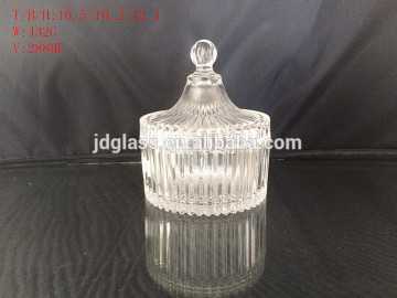 2016 High quality white glass Candy Jar