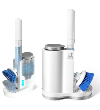 2024 Automatic Soap Dispensing Dish Brush with Long Handle for Kitchen - Custom Logo Available
