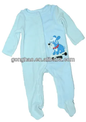 velvet baby clothes with cute embroidery