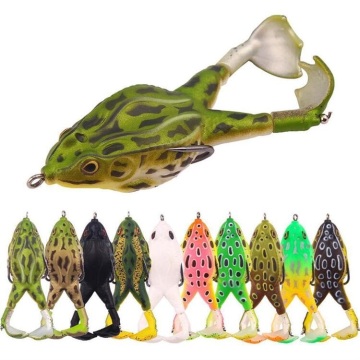 RUNTOO Soft Fishing Bait with Spinner for Bass and Predator Fish
