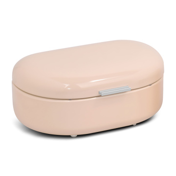 Small bean shape bread box with aluminium handle