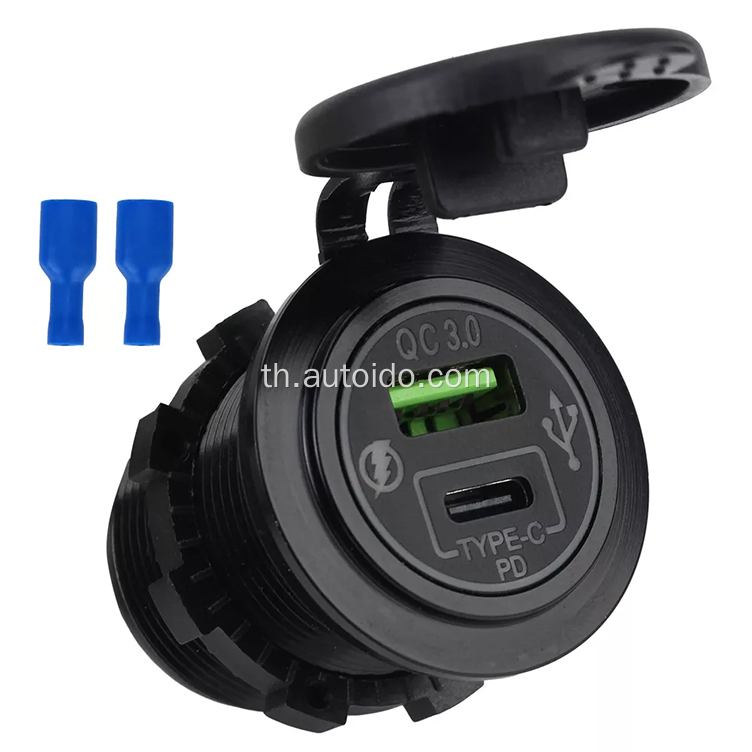 DC 12V / 24V เอาท์พุท 5V QC3.0 Type-C