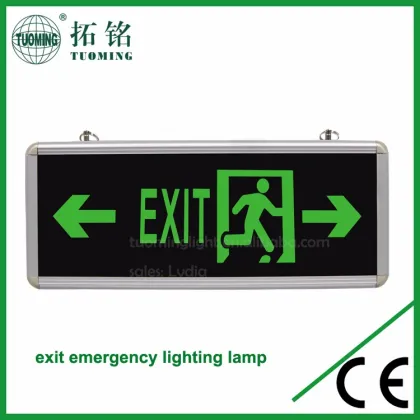 maintained led emergency running man exit sign lights