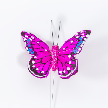 Decoración de mariposa rosa