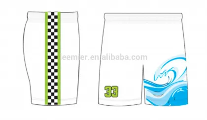 Sportswear manufacturers wave design argyle plain lacrosse shorts