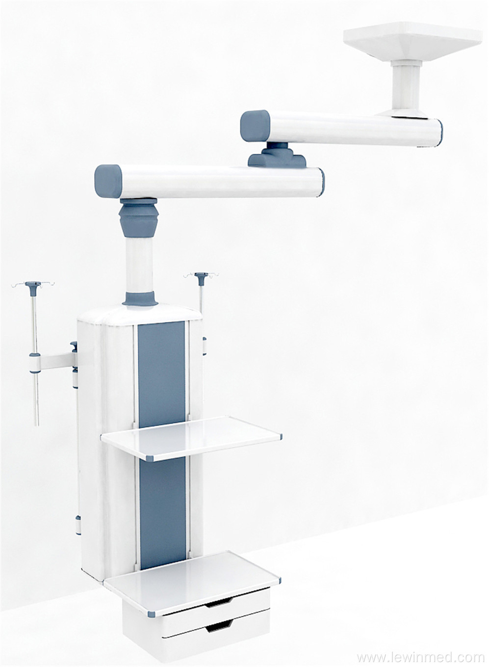 Ceiling type double arm manual surgical pendant
