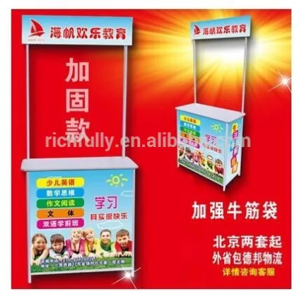 HOT SALE Promo table with printing picture, Promo stand, Aluminum table stand