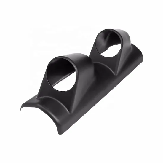 2" x 52mm Black A Pillar Pod with 2 Holes for Gauge Holder and Car Meter Mounting