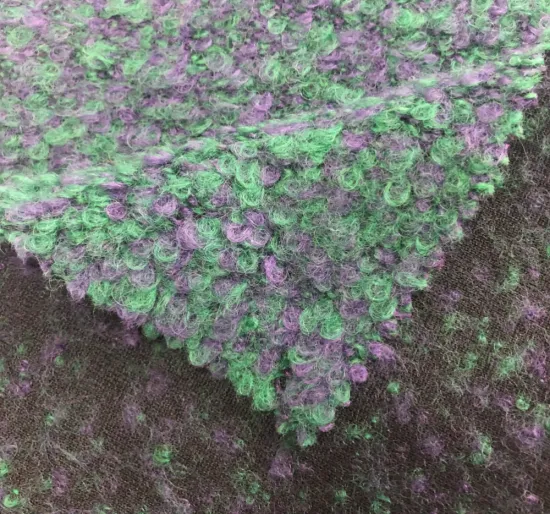 fancy yarn knitted boucle wool loop boucle fabric