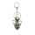 Dalmation Jasper 13X18mm Cabs Antique Silver Alloy Spider Pendant Necklace 45cm Black Cord