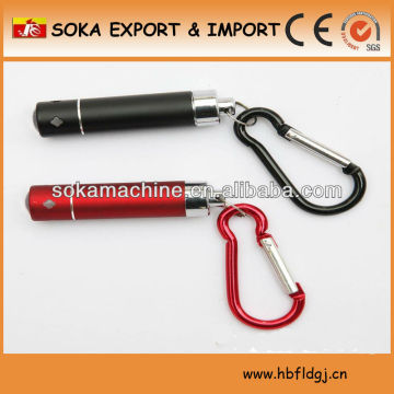 LED flashlight torch with keychain
