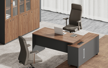 High and Mid Back Swivel Genuine Leather Chair