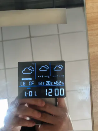 Weather Meteorology Module for Mirror: Time, Temperature, Date, and Calendar Display