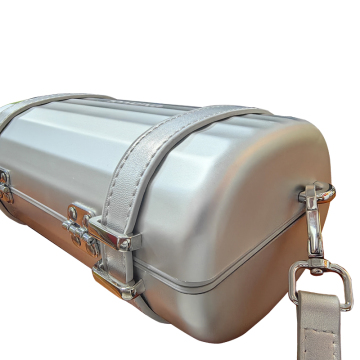 Borse a tracolla hardware semi-finita all'ingrosso: borse a cross-body in alluminio frizione con filatura in metallo