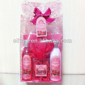 nice fragrance skin body care bath set