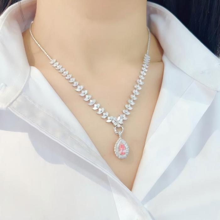 1.01ct الكمثرى الوردي مختبر الماس Y-سبليت للتحويل الدائري