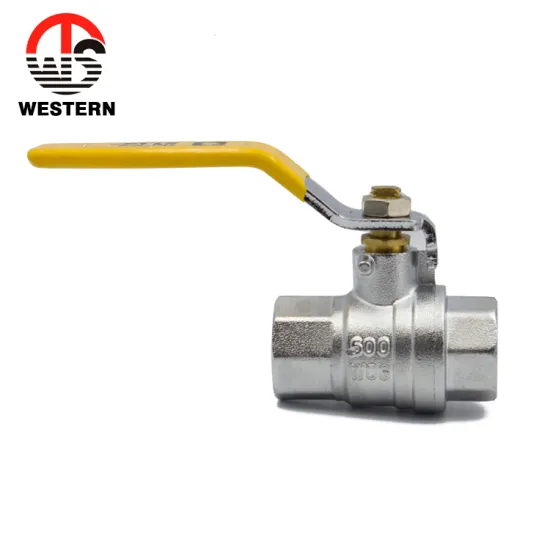 1/4" inch - 4" dn20 china natural gas pipe FXF threaded nickel chrome plated brass shut off ball valve Gas Valve