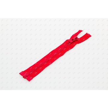 #5 Red plastic zipper  open end