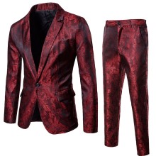 Men Slim Fit Office Blazers Jacket Suit Fashion Solid Mens Suit Jacket Wedding Dress Coat Casual Business Male Suit Coat2020#J