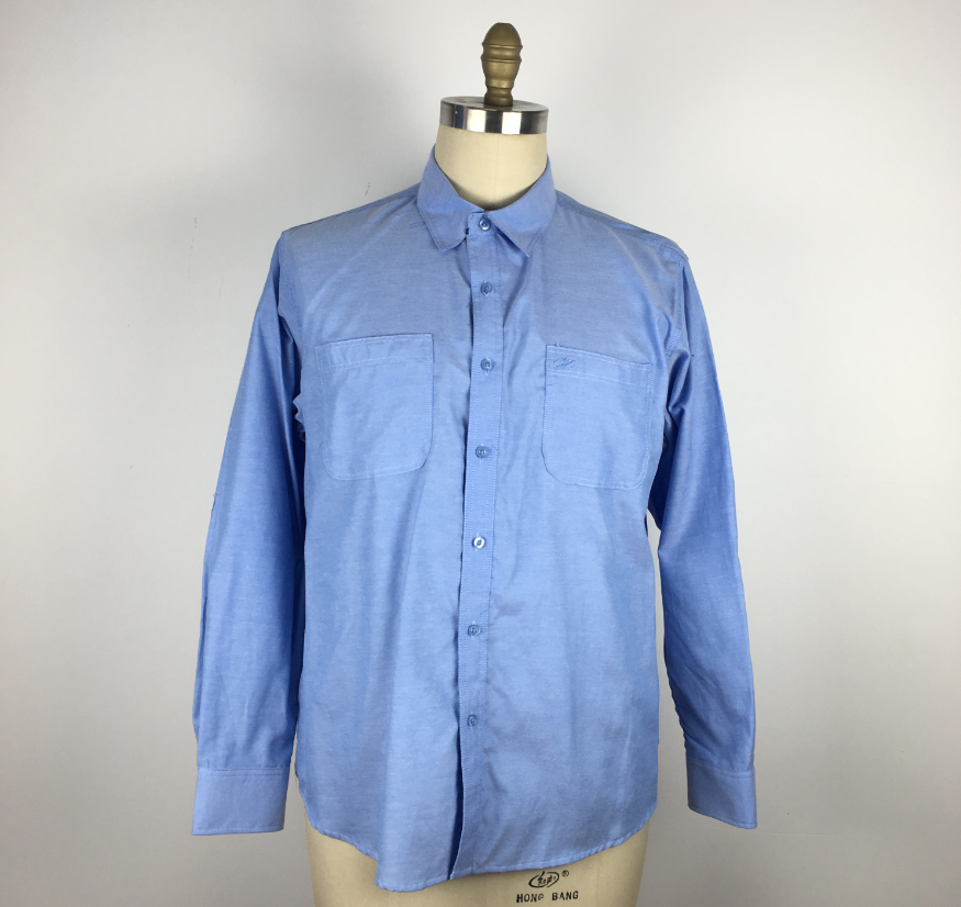 sky Blue long sleeve breathable Brushed shirt