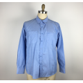 sky Blue long sleeve breathable Brushed shirt