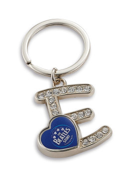 Diamond Metal Letter Keychain