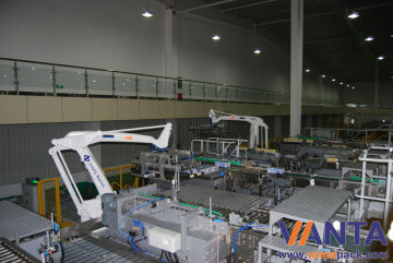 Intelligent Robotic Bag Palletizer With Festo Gripper