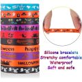 Halloween 30pcs Rubber Bracelets Kids Silicone Wristbands