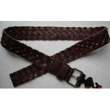 Braided Leather Belt for Man