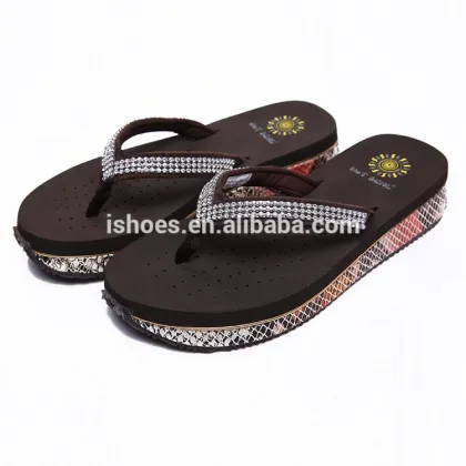 Fashion black casual women high heel beach sandals