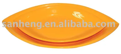 Melamine leaf plate set