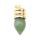 Ampoule Naturelle Pendentif Vert Pierre Avetnurine Plaqué Or